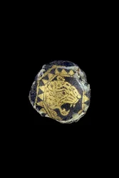 Medallion with the head of a leopard with open jaws